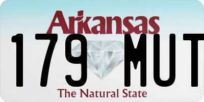 AR license plate 179MUT