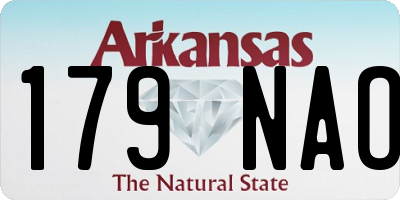 AR license plate 179NAO