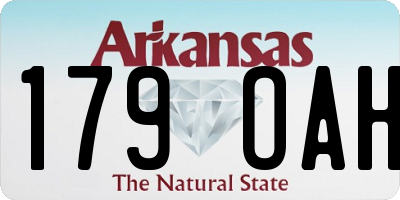 AR license plate 179OAH