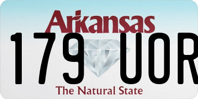 AR license plate 179UOR