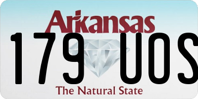 AR license plate 179UOS