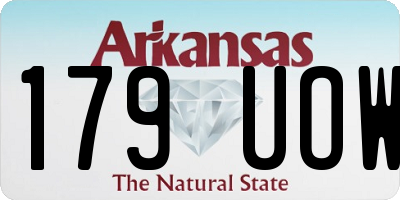 AR license plate 179UOW