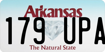 AR license plate 179UPA