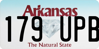 AR license plate 179UPB
