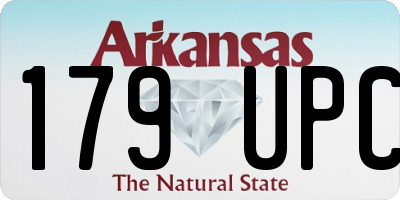 AR license plate 179UPC
