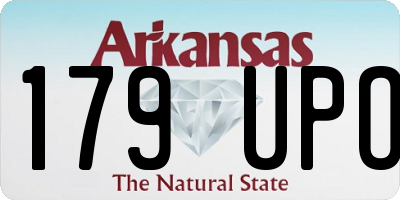 AR license plate 179UPO