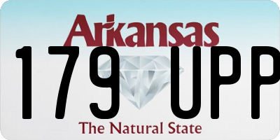 AR license plate 179UPP