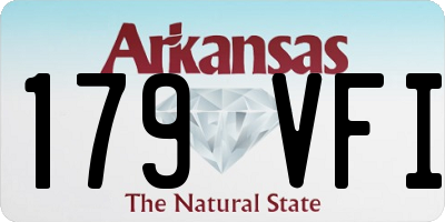 AR license plate 179VFI