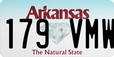 AR license plate 179VMW