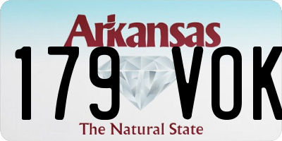 AR license plate 179VOK