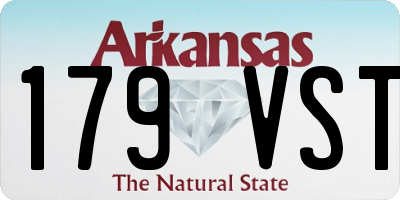AR license plate 179VST