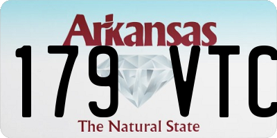 AR license plate 179VTC