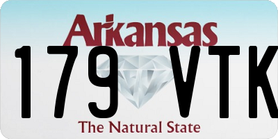 AR license plate 179VTK