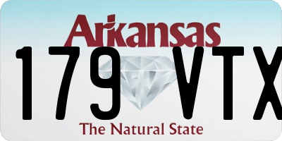 AR license plate 179VTX