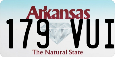 AR license plate 179VUI