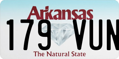 AR license plate 179VUN