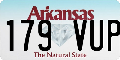 AR license plate 179VUP