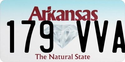 AR license plate 179VVA