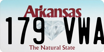 AR license plate 179VWA