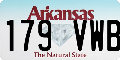 AR license plate 179VWB