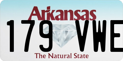 AR license plate 179VWE