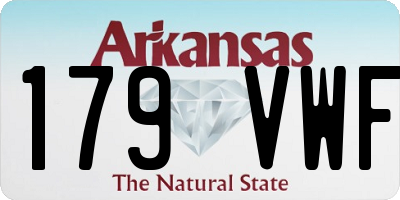 AR license plate 179VWF
