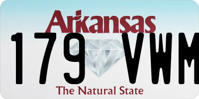AR license plate 179VWM