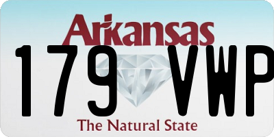AR license plate 179VWP