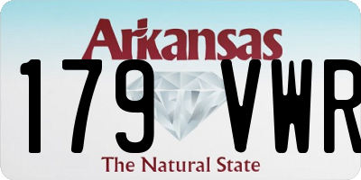 AR license plate 179VWR