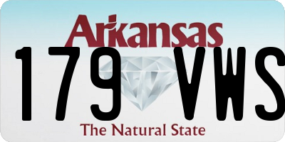 AR license plate 179VWS
