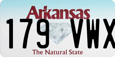 AR license plate 179VWX