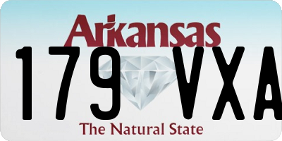 AR license plate 179VXA