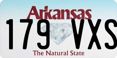 AR license plate 179VXS
