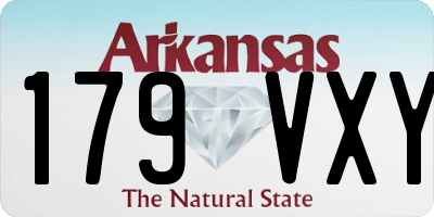 AR license plate 179VXY