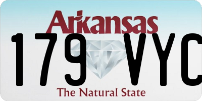 AR license plate 179VYC