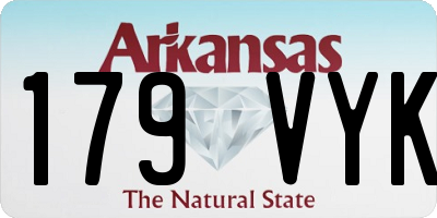 AR license plate 179VYK