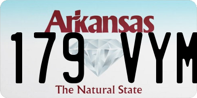 AR license plate 179VYM