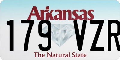 AR license plate 179VZR
