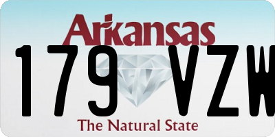 AR license plate 179VZW