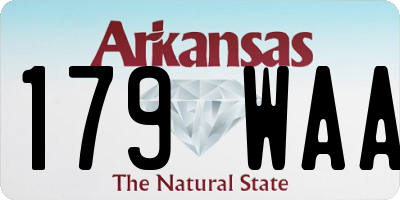 AR license plate 179WAA