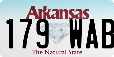 AR license plate 179WAB