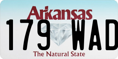 AR license plate 179WAD