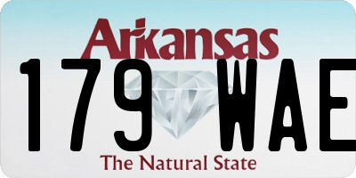 AR license plate 179WAE