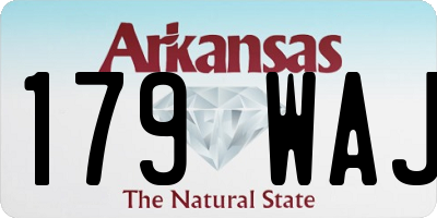 AR license plate 179WAJ