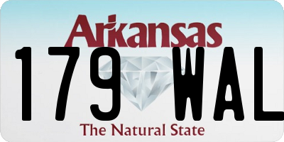 AR license plate 179WAL
