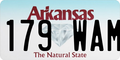 AR license plate 179WAM