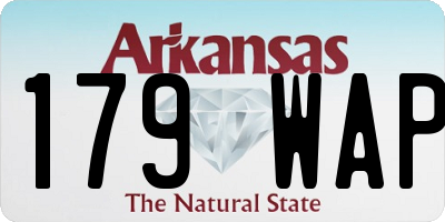 AR license plate 179WAP