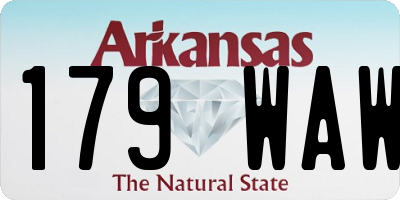 AR license plate 179WAW
