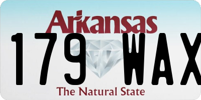 AR license plate 179WAX
