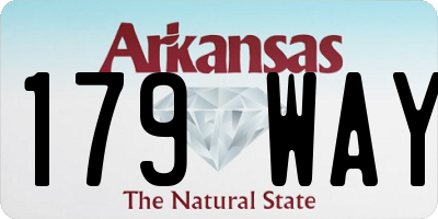 AR license plate 179WAY
